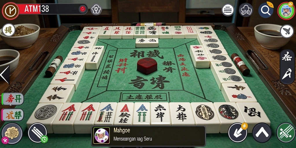 Gameplay ATM138 yang menarik dengan tampilan ubin Mahjong.