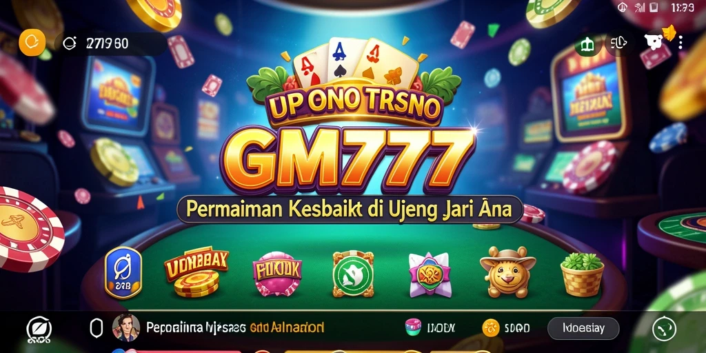 Screenshot GM777 menunjukkan pengalaman bermain Kasino yang seru dan mengasyikkan.