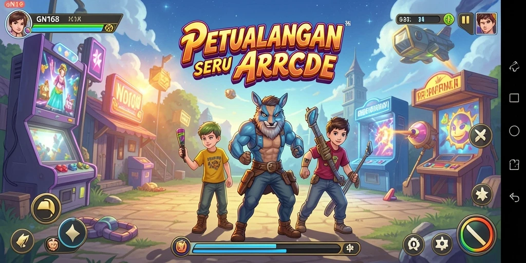 Tampilan gameplay seru GN168 yang memikat dan penuh tantangan.