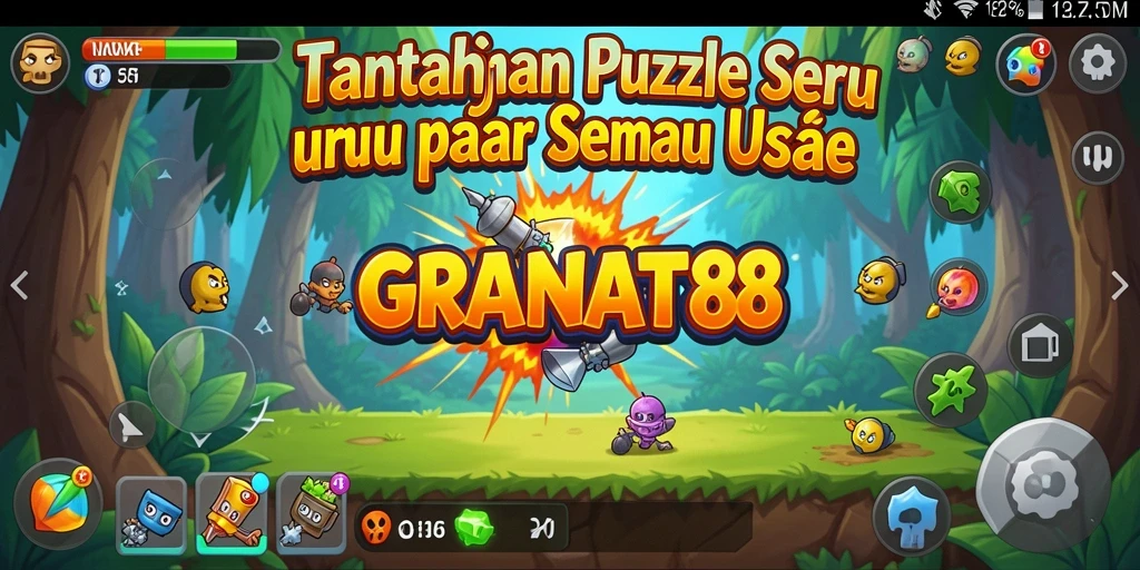 Screenshot utama GRANAT88 menampilkan gameplay teka-teki yang menarik.