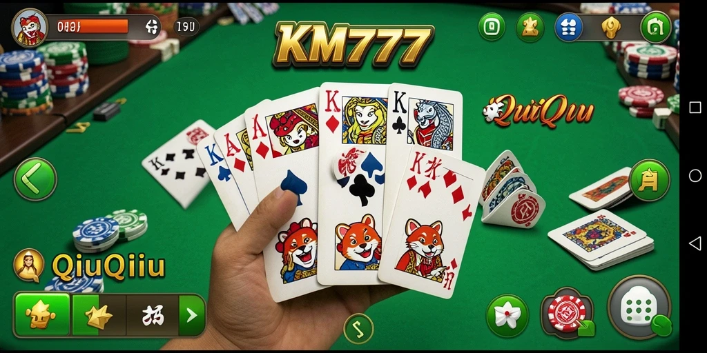 Tampilan gameplay QiuQiu yang menegangkan dan menarik.