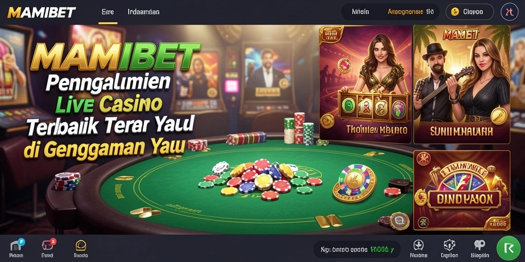 Gameplay Live Casino atraktif di MAMIBET dengan dealer profesional.