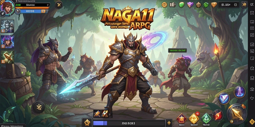 Tampilan gameplay seru NAGA11 dalam dunia ARPG yang menantang.