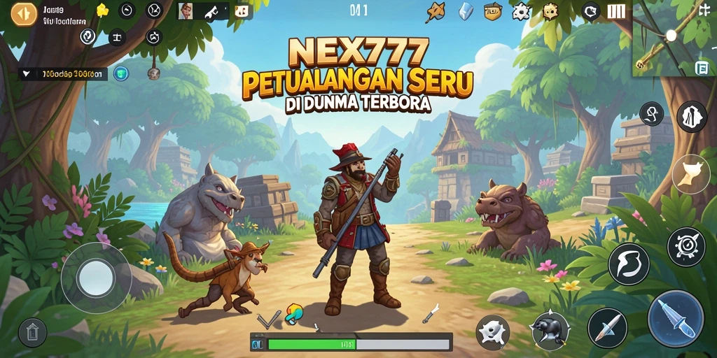 Tampilan gameplay menakjubkan di dunia terbuka NEX777.