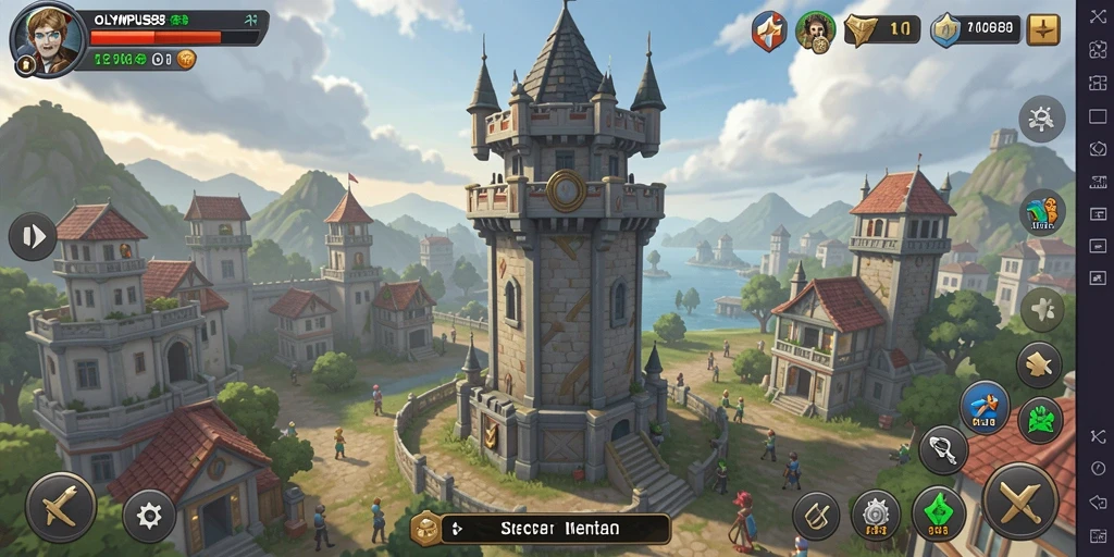 Gameplay OLYMPUS88 yang penuh aksi dan strategi Tower Defense.