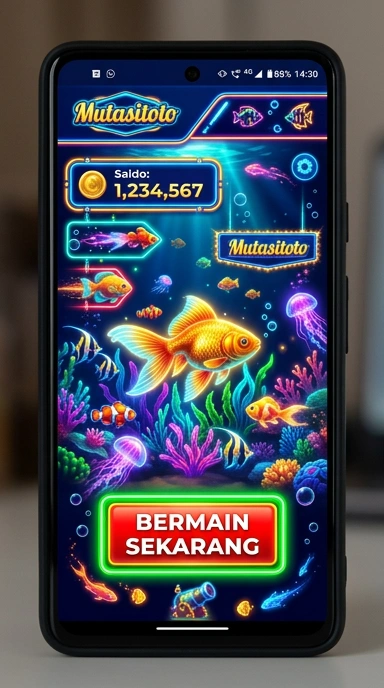 Tampilan utama aplikasi mutasitoto yang memudahkan navigasi.